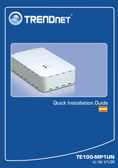 TRENDnet TE100-MP1UN Guía De Instalación Rápida