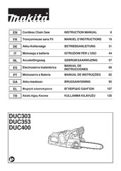 Makita DUC303 Manual De Instrucciones