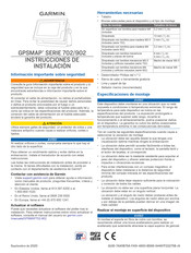 Garmin GPSMAP 702 Serie Instrucciones De Instalación