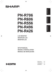 Sharp PN-R606 Manual De Instalación