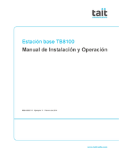 Tait TB8100 Manual De Instalación Y Operación