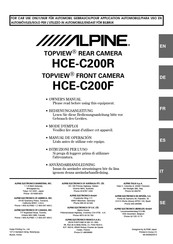 Alpine TOPVIEW HCE-C200R Manual De Operación