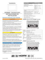 Garmin GPSMAP 12x3 Instrucciones De Instalación