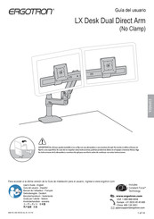 Ergotron LX Desk Dual Direct Arm Guia Del Usuario