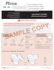Pfister 0X8 Guía De Instalación Rápida