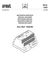 Urmet 1083/80 Manual Del Usuario