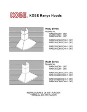 KOBE RA9230SQB-DC46-1 Instrucciones De Instalación Y Manual De Operación