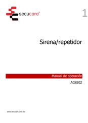 Secucore AGSE02 Manual De Operación