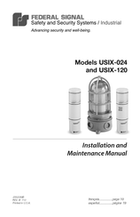 Federal Signal USIX-024 Manual De Instalación Y Mantenimiento