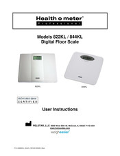 Health O Meter 822KL Instrucciones Del Usuario