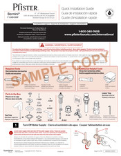 Pfister Bernini F-049-BNF Guía De Instalación Rápida