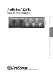 PRESONUS AudioBox 44VSL Guia De Inicio Rapido