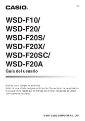 Casio WSD-F20 Guia Del Usuario