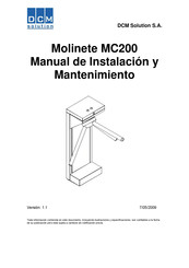 DCM SOLUTION Molinete MC200 Manual De Instalación Y Mantenimiento