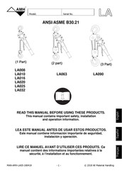 AMH LA032 Manual De Instrucciones