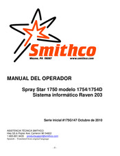 Smithco Spray Star  1754D Manual Del Operador