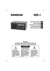 Sangean WR-1 Instrucciones De Manejo