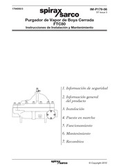 Spirax Sarco FTC80 Instrucciones De Instalación Y Mantenimiento