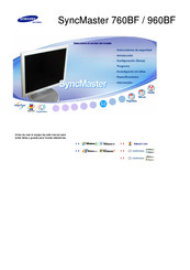 Samsung SyncMaster 960BF Manual De Instrucciones