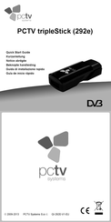 PCTV Systems tripleStick 292e Guia De Inicio Rapido