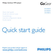 Philips GoGear SA3VBE16 Guía De Configuración Rápida