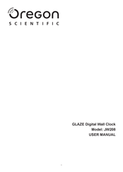 Oregon Scientific GLAZE Manual Del Usuario