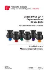 Federal Signal 27XST-024-4 Serie Manual De Instrucciones