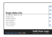 Solid State Logic XLogic Alpha-Link. Guia De Instalacion