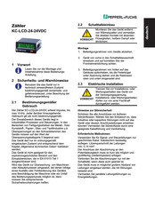 Pepperl+Fuchs Zahler KC-LCD-24-24VDC Manual De Instrucciones