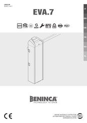 Beninca EVA.7 Manual De Instrucciones