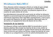 Nokia MD-4 Manual Del Usuario