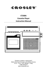 Crosley CT200A Manual De Instrucciones