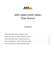 Axis 5400+ Guia De Instalacion