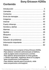 Sony Ericsson K200a Guia Del Usuario