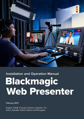 Blackmagic Design Web Presenter Manual De Instalación Y Funcionamiento