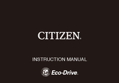 Citizen Eco-Drive J290 Manual Del Usuario