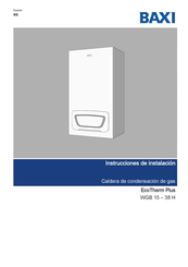 Baxi EcoTherm Plus WGB 110 Instrucciones De Instalación