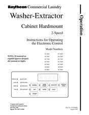 Raytheon Commercial Laundry SC27EC Instrucciones De Funcionamiento