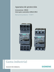 Siemens SIRIUS 3RV2 Manual De Instrucciones