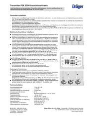 Dräger PEX 3000 Instrucciones De Instalación