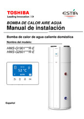 Toshiba HWS-G2601 Serie Manual De Instalación