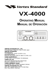 Vertex Standard VX-4000 Manual De Operación