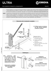 Erreka ULTRA Guía Rápida De Instalación Y Programación