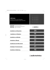 Audio-Technica ATW-R1820 Instalación Y Manejo