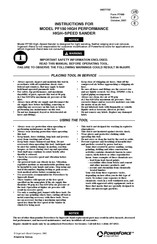 Ingersoll Rand PowerForce PF150 Manual Del Usuario