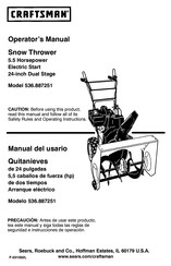 Craftsman 536.887251 Manual Del Operador