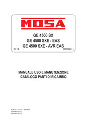 Mosa GE 4500 SX Manual De Uso Y Mantenimiento