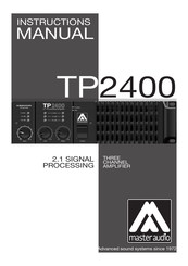 Master audio TP2400 Manual Del Usuario