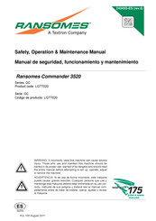 Ransomes Commander 3520 Manual De Seguridad, Funcionamiento Y Mantenimiento