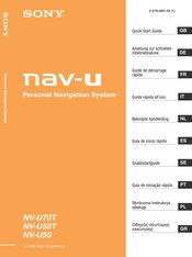 Sony nav-u NV-U70T Manual Del Usuario